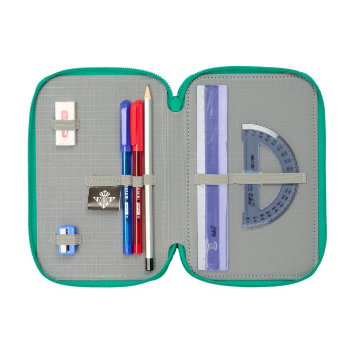 Pochette à crayons triple Real Betis Balompié Aigue marine 12,5 x 19,5 x 5,5 cm 37 Pièces 3 Pochette à crayons triple Real Betis Balompié Aigue marine 12,5 x 19,5 x 5,5 cm 37 Pièces 3