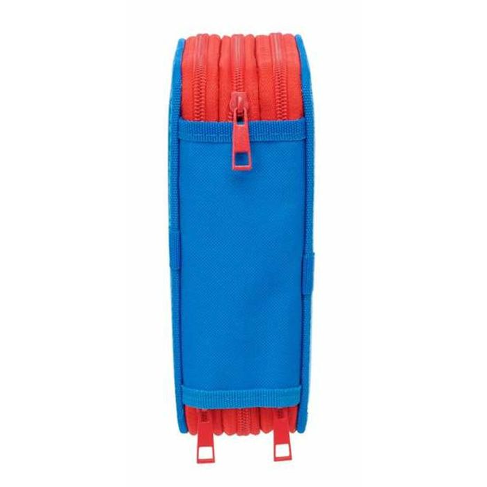 Pochette à crayons triple Spidey Bleu 12,5 x 19,5 x 5,5 cm 37 Pièces 4