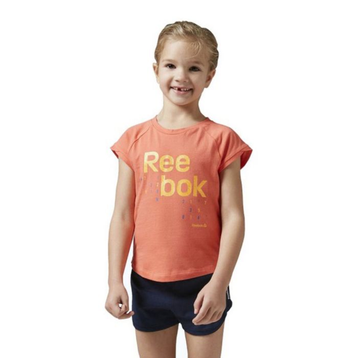 Ensemble de Sport pour Enfants Reebok G ES SS Orange 1 Ensemble de Sport pour Enfants Reebok G ES SS Orange 1