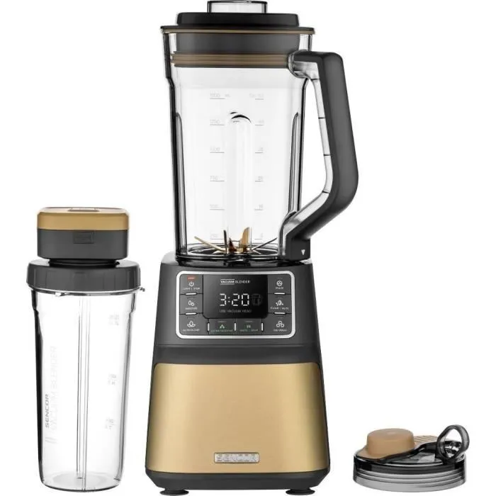 Sencor Super Blender SBU 7677CH - Mixeur haute performance 1500W, 7 programmes, technologie Nutri Smart Blending, 8 lames inox pour smoothies et soupes