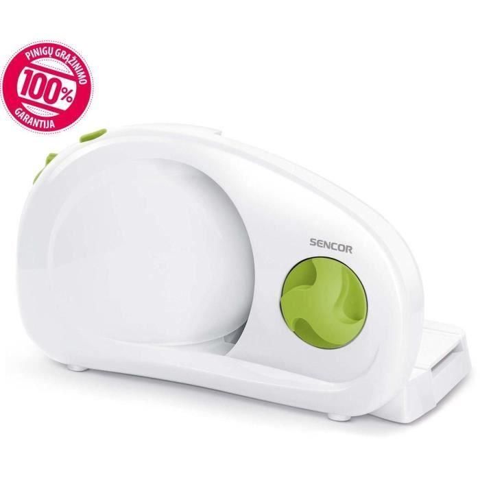 Trancheuse électrique - SENCOR - SFS 1001GR - 100 W - Blanc / Vert 4 Trancheuse électrique - SENCOR - SFS 1001GR - 100 W - Blanc / Vert 4