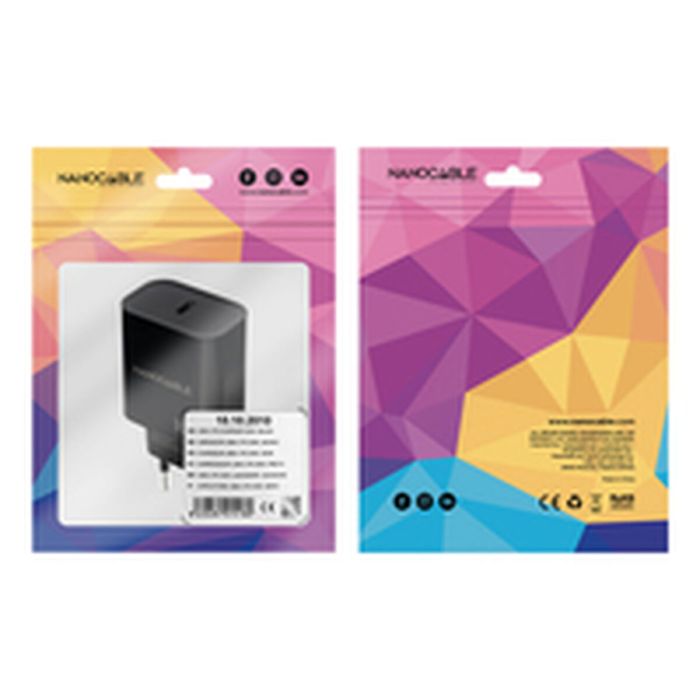 Chargeur mural NANOCABLE 10.10.2010 Noir 1 Chargeur mural NANOCABLE 10.10.2010 Noir 1