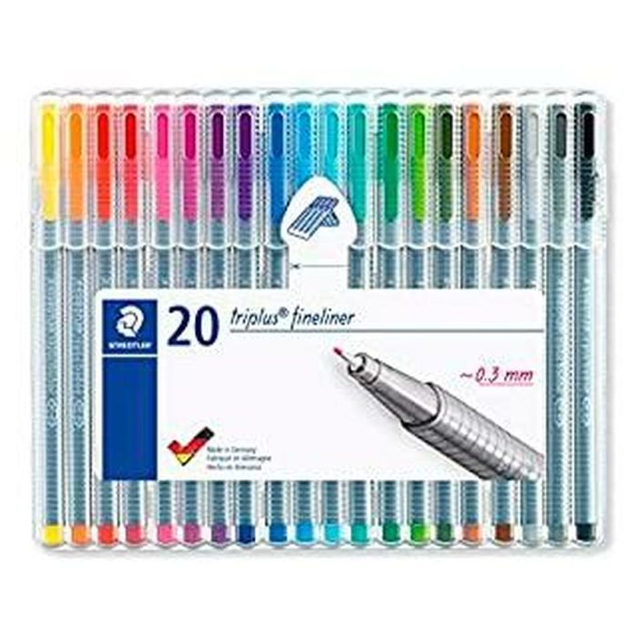 Ensemble de Marqueurs Staedtler Triplus Fineliner Multicouleur (10 Unités) 1 Ensemble de Marqueurs Staedtler Triplus Fineliner Multicouleur (10 Unités) 1