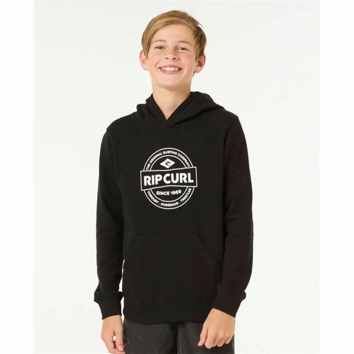 Sweat à capuche enfant Rip Curl Stapler Hood Noir 4 Sweat à capuche enfant Rip Curl Stapler Hood Noir 4