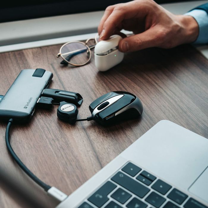 Souris Optique Mini Travel Verbatim GO MINI TRAVEL Noir 1 Souris Optique Mini Travel Verbatim GO MINI TRAVEL Noir 1