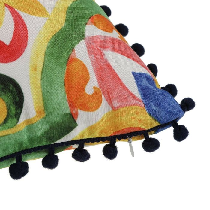 Coussin Versa Pompons Polyester (45 x 45 cm) 1