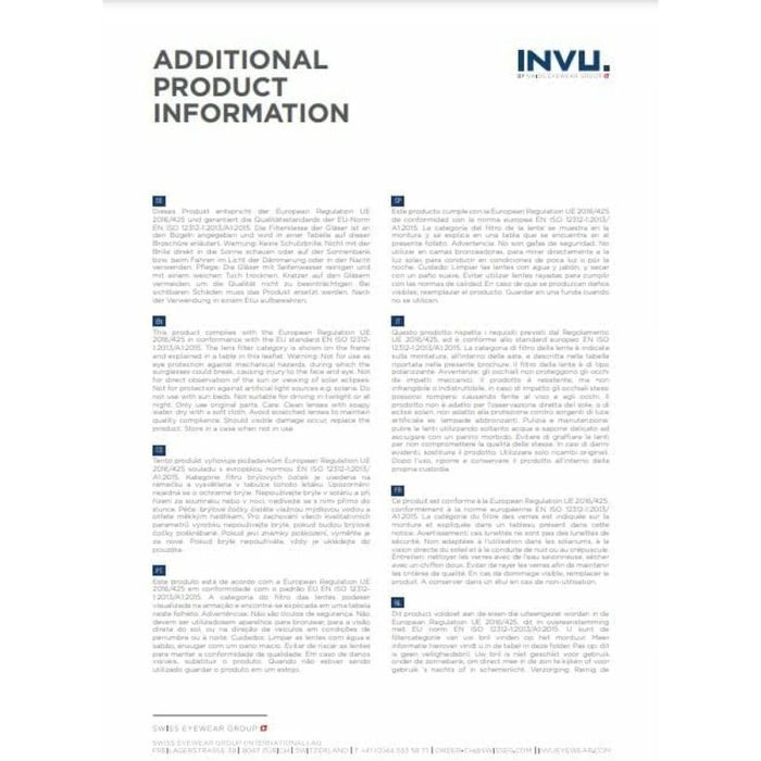 Lunettes de soleil Femme INVU M4214 56A 1