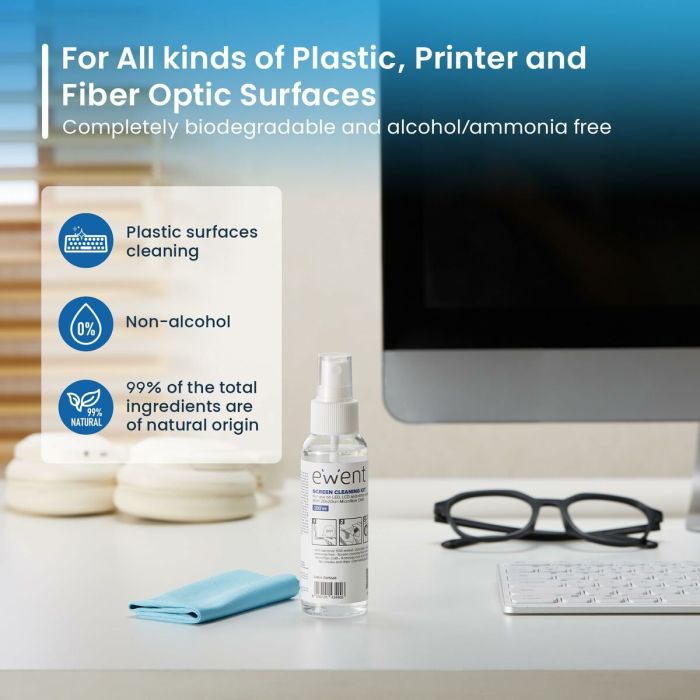 Kit de Nettoyage pour Écrans Ewent EW5668 100 ml 3