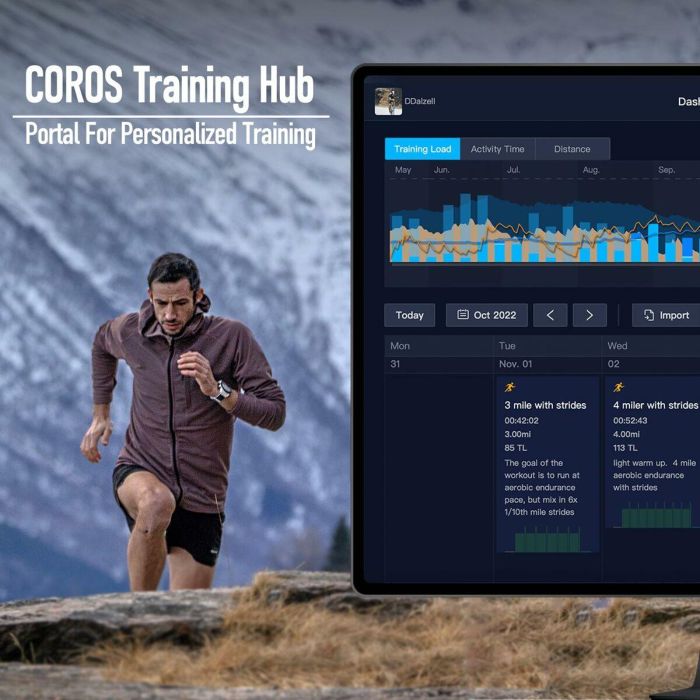 Montre intelligente Coros WAPX2-PNK Noir Rose 1,2" 2 Montre intelligente Coros WAPX2-PNK Noir Rose 1,2" 2