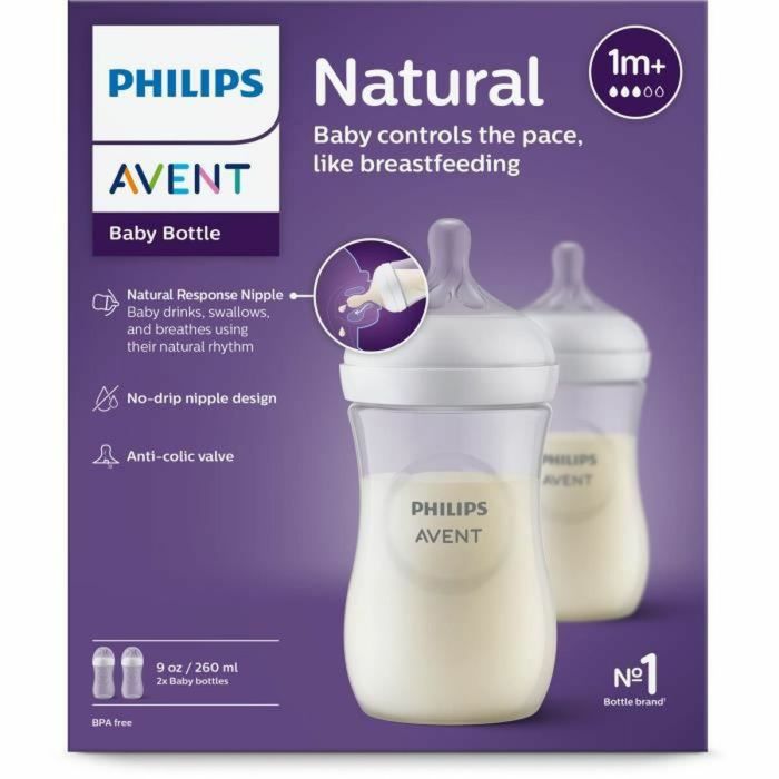 Biberon Anti-colique Philips Scy903/02 260 ml x 2 260 ml 1