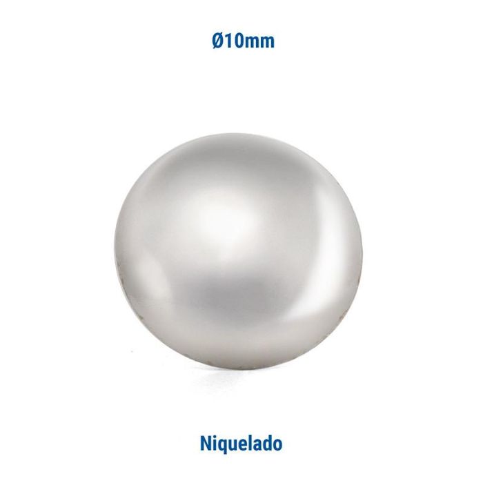 Tachuela Lisa Hierro Ø10 Acabado Latonado Heico (Set de 1000) 1