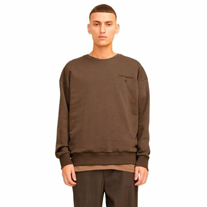 Sweat sans capuche homme Jack & Jones Jjmystic Blanc Marron 2 Sweat sans capuche homme Jack & Jones Jjmystic Blanc Marron 2