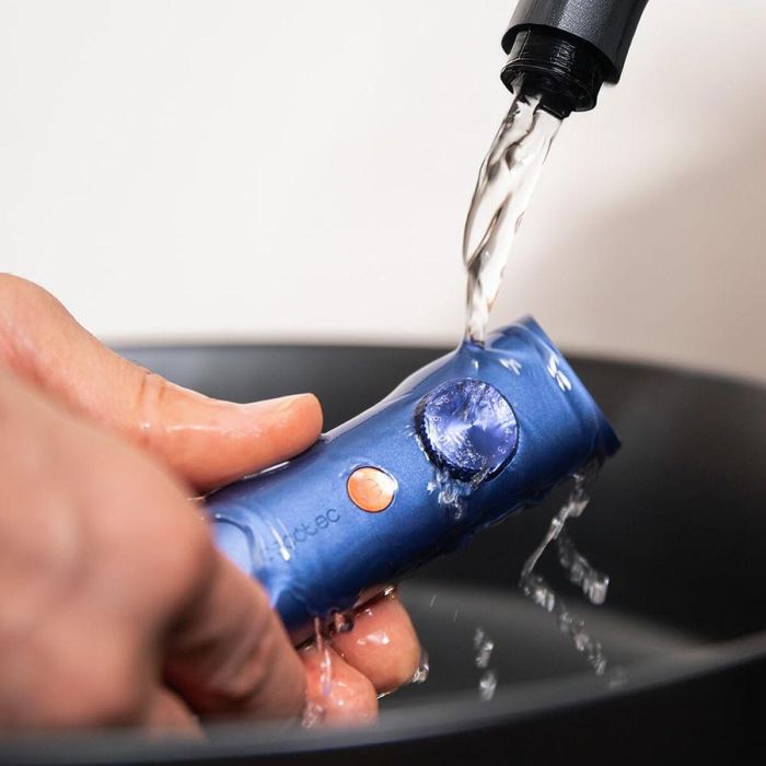 Tondeuse professionnelle Cecotec PrecisionCare Barber Pro rechargeable IPX7 bleu accessoires 3