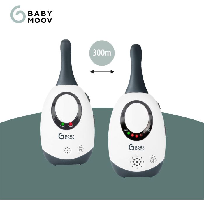 Babyphone - BABYMOOV - Portée 300m - Audio Simply Care avec fonction VOX - Double alarme et 2 adaptateurs 2 Babyphone - BABYMOOV - Portée 300m - Audio Simply Care avec fonction VOX - Double alarme et 2 adaptateurs 2