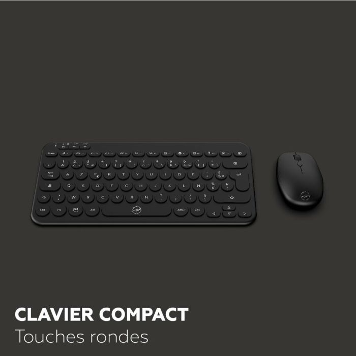 clavier et souris Mobility Lab CP420W Mini Noir AZERTY 12 clavier et souris Mobility Lab CP420W Mini Noir AZERTY 12
