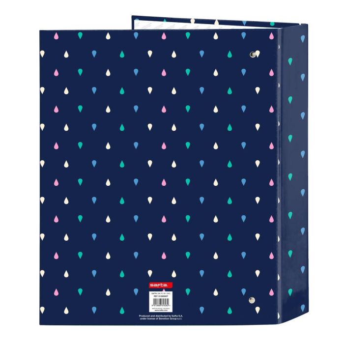 Reliure à anneaux Benetton Drop Multicouleur A4 27 x 33 x 6 cm 1