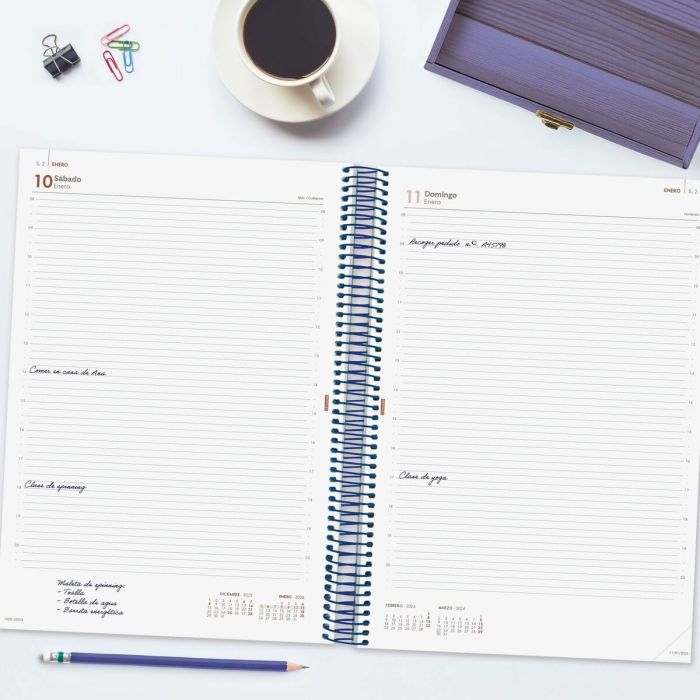 Agenda Finocam YEAR Bleu A4 21 x 29,7 cm 2026 4 Agenda Finocam YEAR Bleu A4 21 x 29,7 cm 2026 4