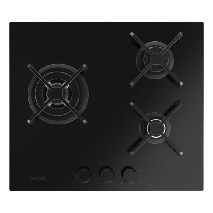 Cecotec Plaque gaz Bolero Squad G 3400S 3 feux 6200W Nano Glass fonte noire 0 Cecotec Plaque gaz Bolero Squad G 3400S 3 feux 6200W Nano Glass fonte noire 0