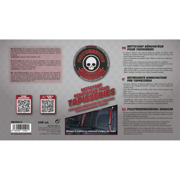 Nettoie les tapisseries Motorrevive 500 ml 1 Nettoie les tapisseries Motorrevive 500 ml 1