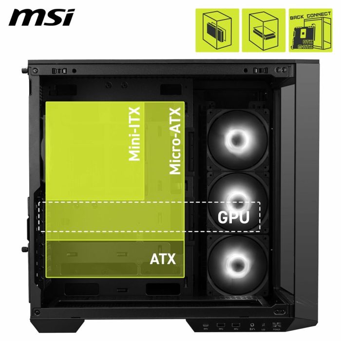 Boîtier ATX semi-tour MSI MAG PANO 100R PZ Noir 7
