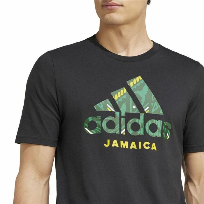 T-shirt de foot Adidas Jamaica Seasonal Graphic Bleu 1