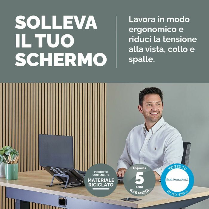 Support Pliable et Réglable pour Portable Fellowes Alumia 8