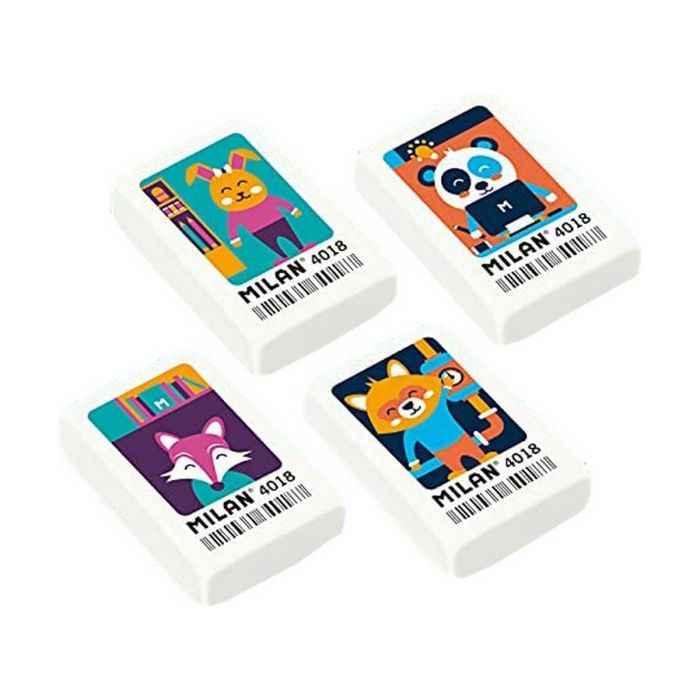 Gomme Milan 4018 Blanc 18 Pièces 2 Gomme Milan 4018 Blanc 18 Pièces 2