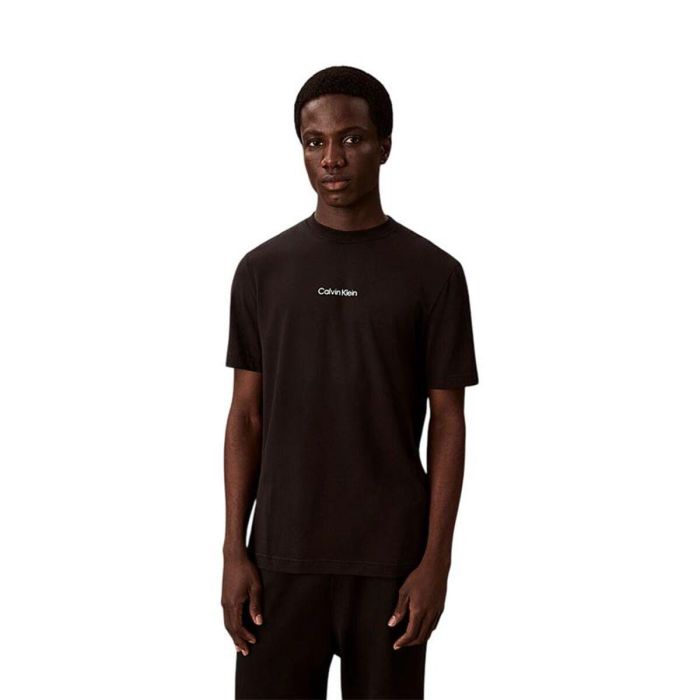 T-shirt à manches courtes homme Calvin Klein Noir 14 ans