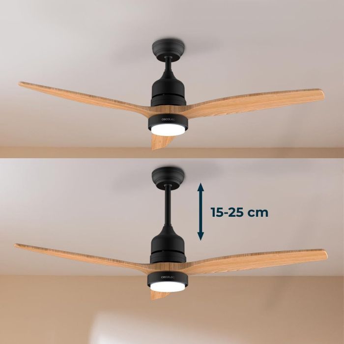 Ventilateur de Plafond avec Lumière Cecotec EnergySilence Aero 5230 18 W 40 W Noir Bois (3000-6500 K) 4
