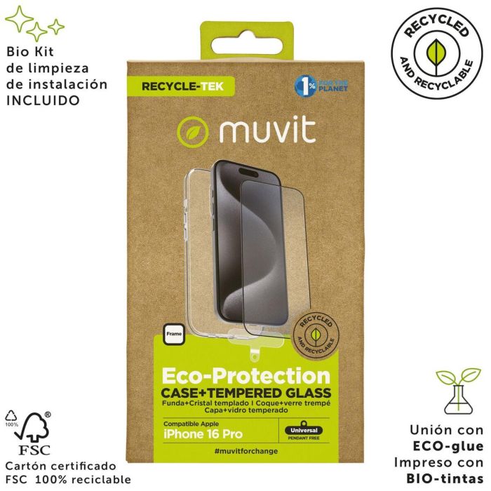 Protection pour téléphone portable Muvit iPhone 16 Pro 2