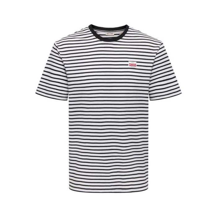 T-shirt à manches courtes homme Only & Sons Onsdawson Reg Stripe Noir L 0 T-shirt à manches courtes homme Only & Sons Onsdawson Reg Stripe Noir L 0