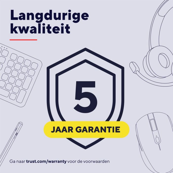 Souris Trust 25674 Blanc 3200 DPI 9