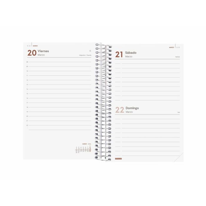 Agenda Finocam YEAR Rouge 11,7 x 18,1 cm 2026 3