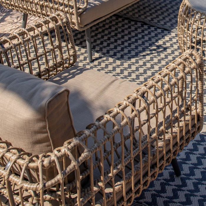 Canapé deux places Ariki Acier Rotin rotin synthétique 161 x 84 x 67 cm 2 Canapé deux places Ariki Acier Rotin rotin synthétique 161 x 84 x 67 cm 2