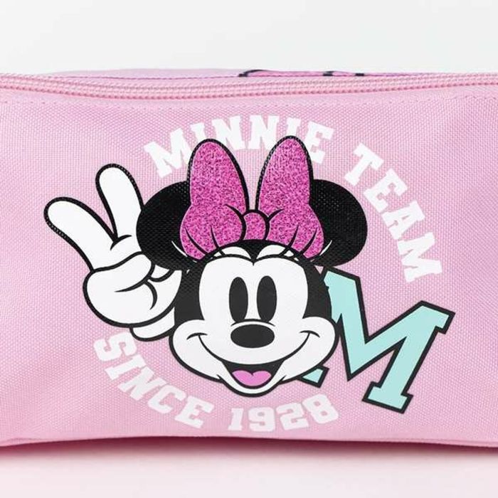 Trousse d'écolier Minnie Mouse Fuchsia 11,5 x 2 x 22,5 cm 1