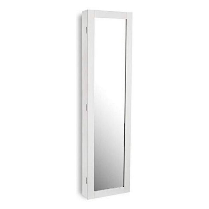 Miroir mural Versa Blanc Bois MDF Minimaliste 10 x 120 x 30 cm 0 Miroir mural Versa Blanc Bois MDF Minimaliste 10 x 120 x 30 cm 0