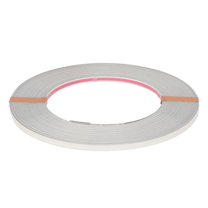 Perfil Adhesivo Alu - Tape 0,5 Grueso 25M Negro Mate, Cromo, Plata Mate Acabado Cromo Ancho 6 Fbs 1