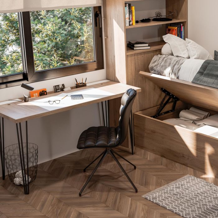 Emuca Plateaux de table, 900x500, Finition chêne, Bois 3