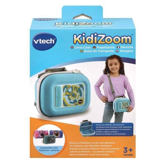 Sacoche VTECH Kidizoom Bleue - Pour appareils photos et vidéos KidiZoom - 3 ans + 2