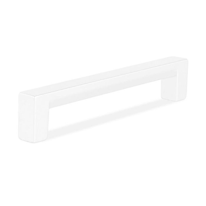 Tirador Zamak Modelo Olano L104 C96 Ral9006 , Blanco Y Negro Mate Acabado Gris Ral Herrajes Alk 2