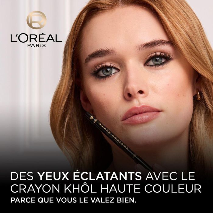 Crayon pour les yeux L'Oreal Make Up HAUTE COULEUR Noir (1 Unité) 7