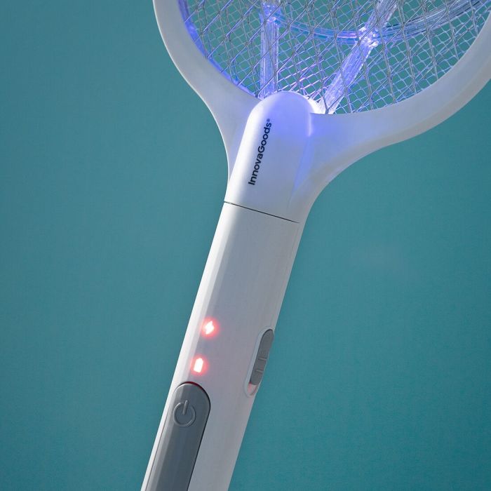 Raquette Anti-insectes Rechargeable 2 en 1 avec Lumière UV KL Rak InnovaGoods 12