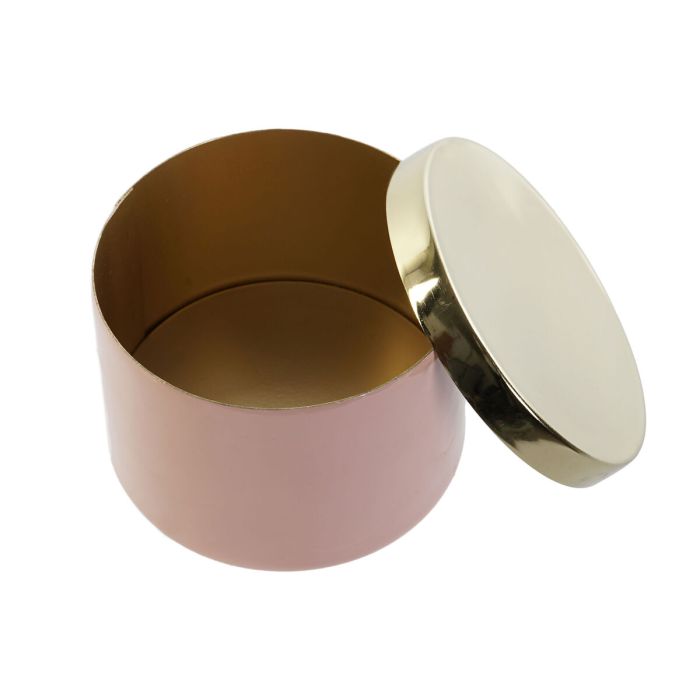 Boîte à bijoux DKD Home Decor Vert Corail Fer 13 x 13 x 9 cm (2 Pièces) (2 Unités) 1