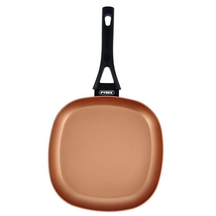 Poêle à Griller Lisse Pyrex Action Carré Métal Ø 28 cm 1 Poêle à Griller Lisse Pyrex Action Carré Métal Ø 28 cm 1