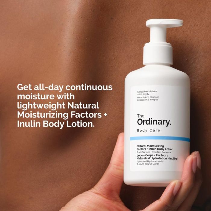 Lotion corporelle The Ordinary NATURAL MOISTURIZING FACTORS + IMULIN 240 ml 1