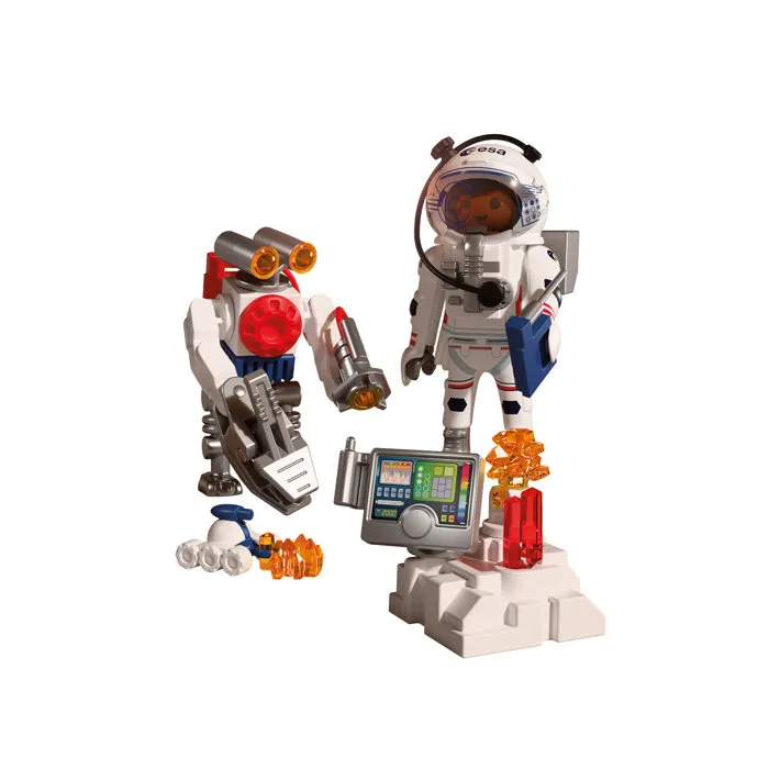 Playmobil 72014 Figurine Astronaute de l'ESA avec Robot Jouet, Thème Espace, 42 Pièces, pour Enfants Dès 4 Ans Playmobil 72014 Figurine Astronaute de l'ESA avec Robot Jouet, Thème Espace, 42 Pièces, pour Enfants Dès 4 Ans