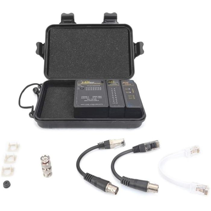 Equip Kabeltester Netzwerk f. RJ45/RJ11/RJ12/BNC Kabel sw 4