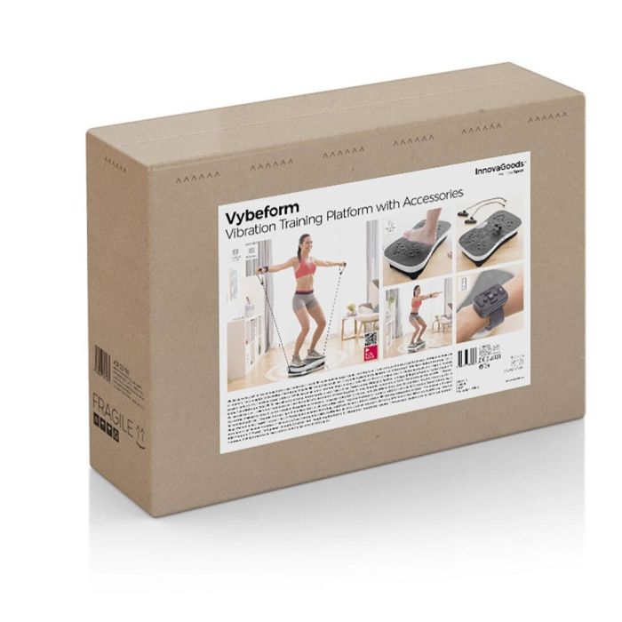 Pack Ceinture avec bandes de résistance pour les fessiers et guide d'exercices et Plate-forme d'Entraînement par Vibrations avec 1