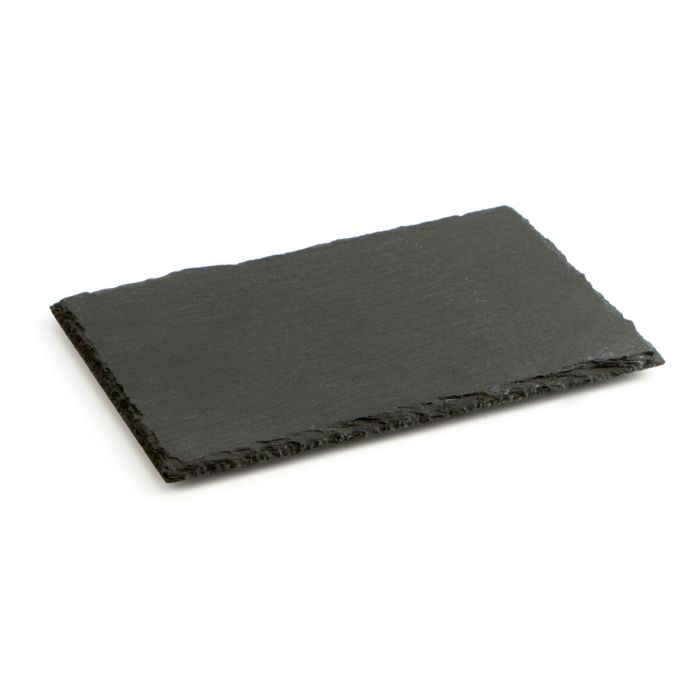 Plateau en Céramique Effet Ardoise Quid Gastro Fun Noir 30 x 20 cm (12 Unités) 1