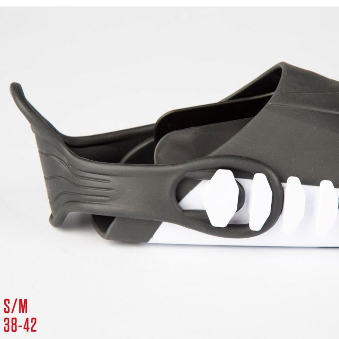 Lunettes de Plongée avec Tube et Palmes AquaSport Noir Adultes (2 Unités) 1